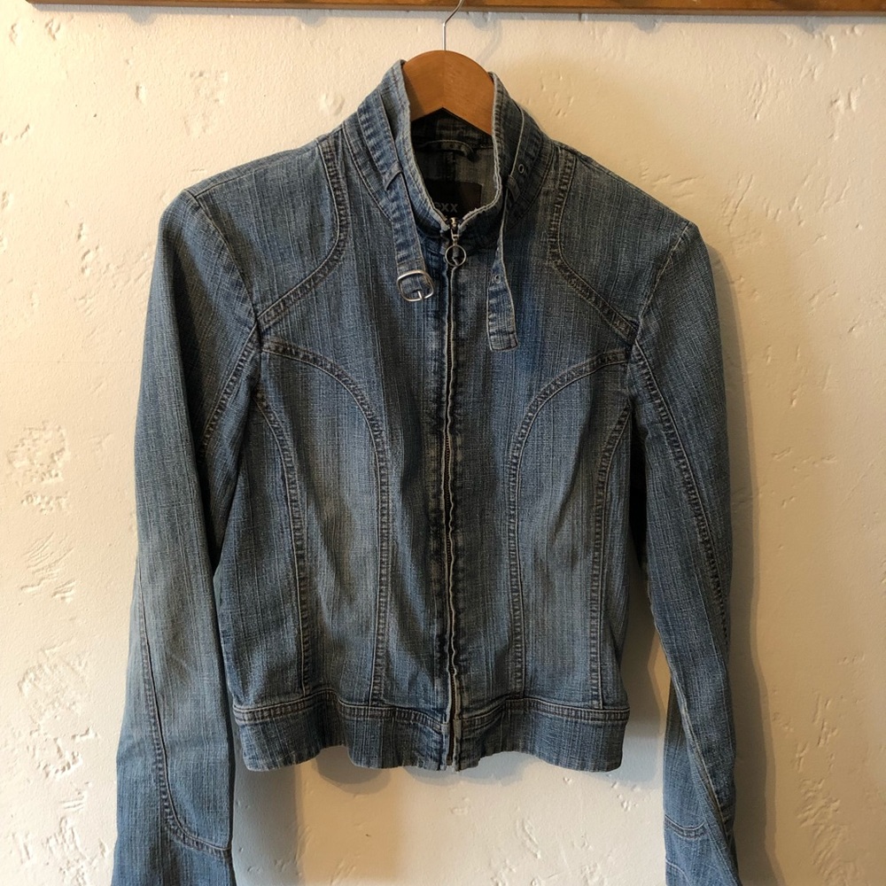 Jean Jacket Moto Style